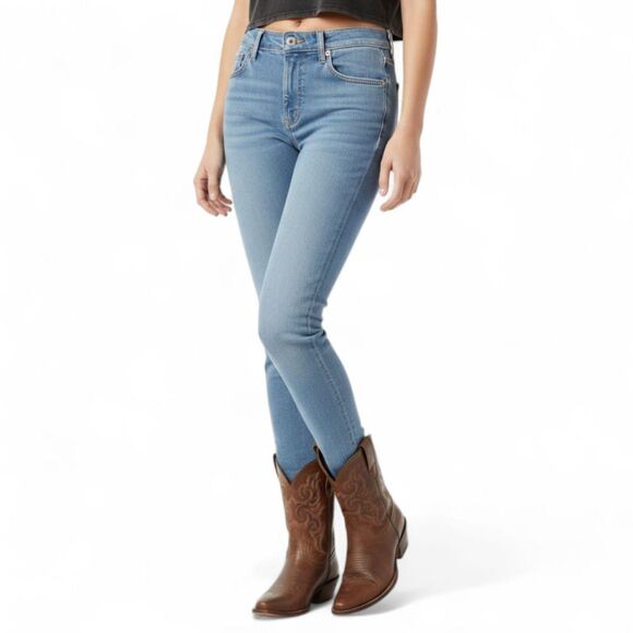 Lee Denim - VTG 90s Y2K Lee One True Fit Jeans High-Rise Medium Wash (30" Waist)